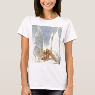 Camiseta O anjo do PIC da proteção personaliza para trás