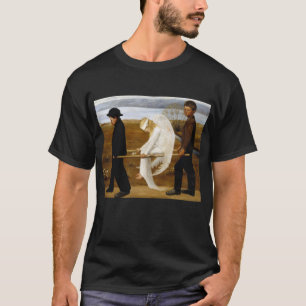 Camiseta O Anjo Ferido pela pintura de Hugo Simberg, 1903