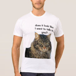 Camiseta O anjo mal-humorado não quer falar