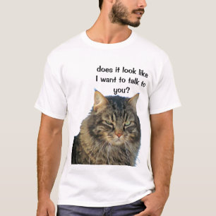 Camiseta O anjo mal-humorado não quer falar