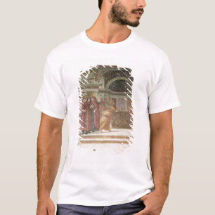 Camiseta O anjo que aparece a St. Zacharias no