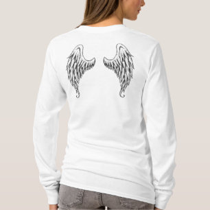 Camiseta O anjo voa o Hoodie
