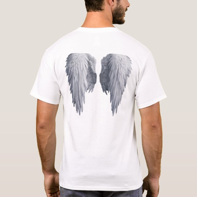 Camiseta O anjo voa o tshirt (Verso)