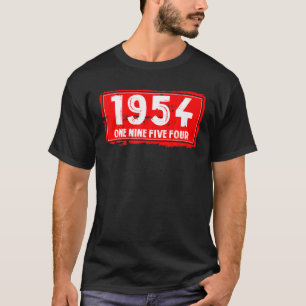 Camiseta O Ano De Nascimento De 1954 Para Homens E Mulheres