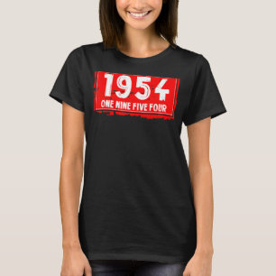 Camiseta O Ano de Nascimento de 1954 para Homens e Mulheres