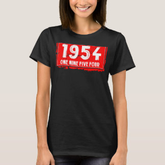Camiseta O Ano de Nascimento de 1954 para Homens e Mulheres