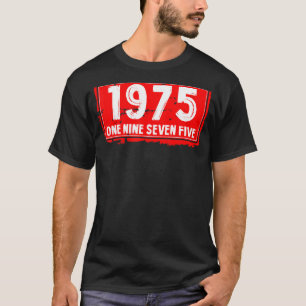 Camiseta O Ano de Nascimento de 1975 para Homens e Mulheres