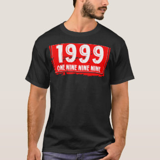 Camiseta O Ano de Nascimento de 1999 para Homens e Mulheres