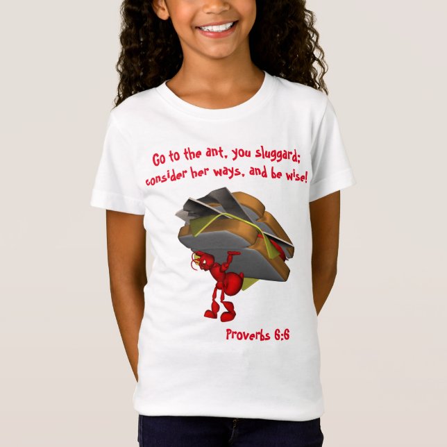 Camiseta O Ant Provérbio 6:6 (Frente)