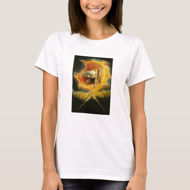 Camiseta O antigo dos dias por William Blake (Frente)