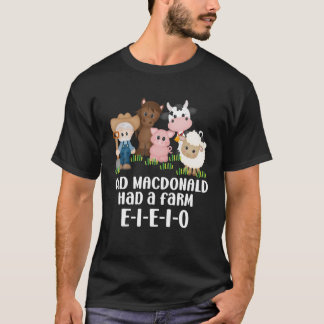 Camiseta O Antigo Macdonald Tinha Uma Música Fazenda De Enf