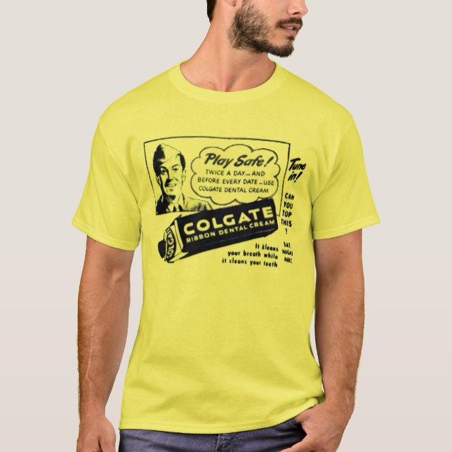 Camiseta O Anúncio da WWII do Colgate Pode Aumentar Isto (Frente)
