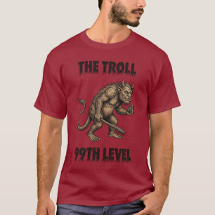 Camiseta O Apex Provocador: Troll de Internet Nível 99