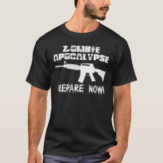 Camiseta O apocalipse do zombi prepara-se agora