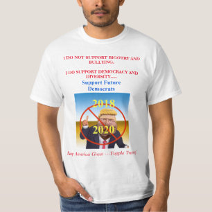 Camiseta O apoio Democratas futuras/Topple o trunfo! 2018