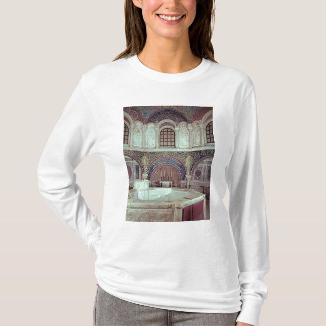 Camiseta O apse com a pia batismal baptismal (Frente)