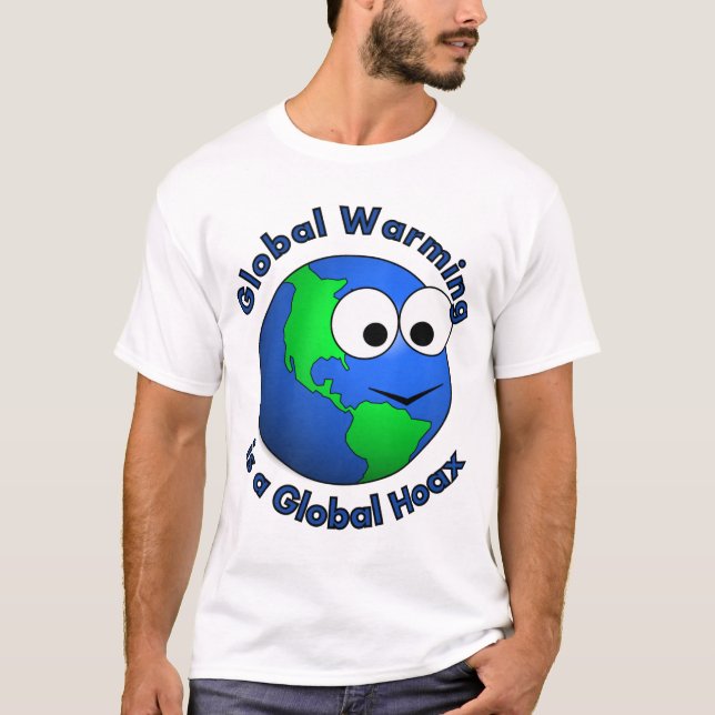 Camiseta O aquecimento global é um embuste global (Frente)