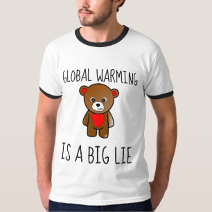 Camiseta O AQUECIMENTO GLOBAL É UMA GRANDE T-Shirts MENTIRA