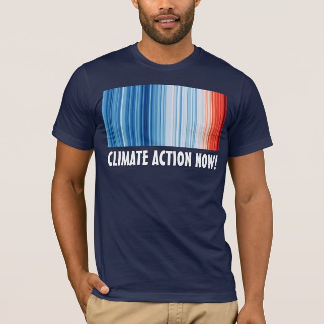 Camiseta O aquecimento global elimina a ação climática agor (Frente)
