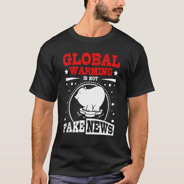 Camiseta O aquecimento global não é mentira (Frente)
