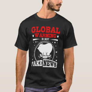 Camiseta O aquecimento global não é notícia falsa