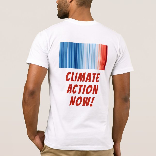 Camiseta O aquecimento global resolve as mudanças climática (Verso)