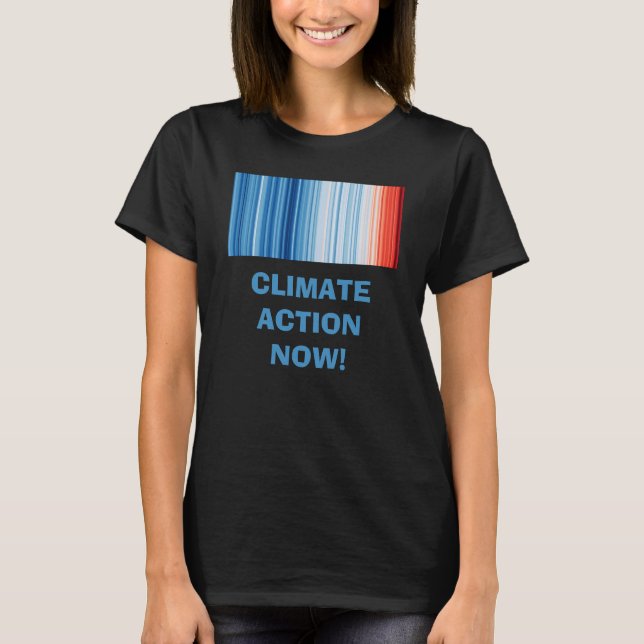 Camiseta O aquecimento global resolve as mudanças climática (Frente)