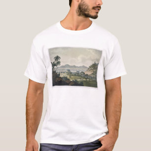 Camiseta O aqueduto em Rio de Janeiro (gravura da cor)