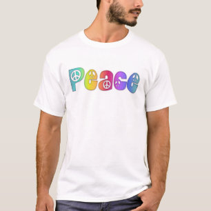 Camiseta O arco-íris da paz colore o t-shirt, S M L XL 1X