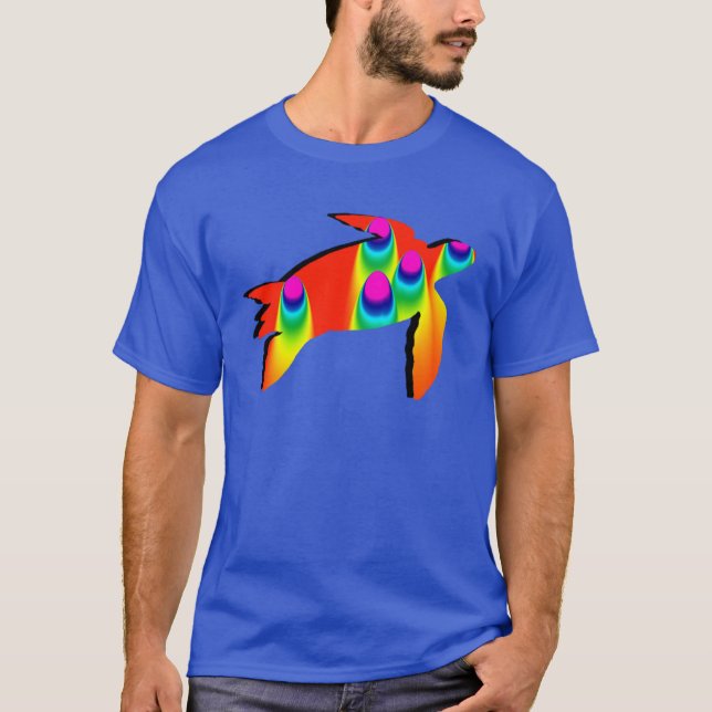CAMISETA O ARCO-ÍRIS DA TARTARUGA (Frente)
