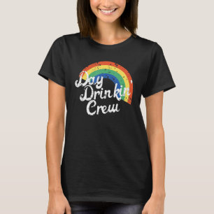 Camiseta O Arco-Íris Da Tripulação De Bebidas Diárias Para