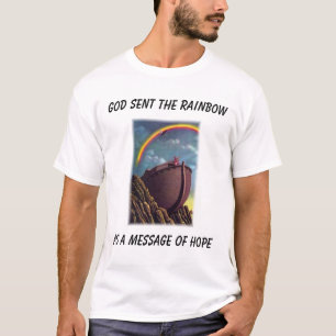 Camiseta O arco-íris de Noah, deus enviou ao RainbowAs uma
