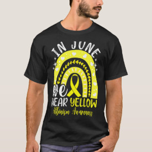 Camiseta O Arco-Íris Em Junho Vestimos A Consciência Do Alb