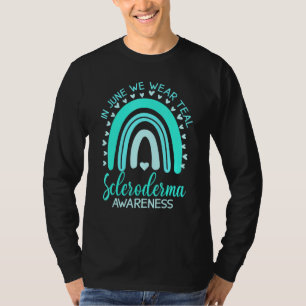Camiseta O Arco-Íris Em Junho Vestimos A Consciência Teal S