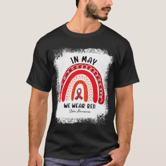 Camiseta O Arco-Íris Em Maio Vestimos A Consciência Do Traç