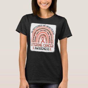 Camiseta O Arco-Íris Em Setembro Veste A Consciência Uterin
