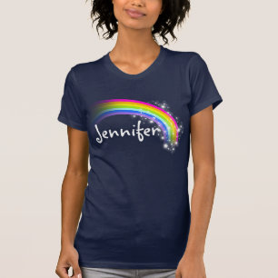 Camiseta O arco-íris personalizado stars o T