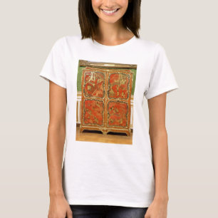 Camiseta O armário embutido com laca vermelha do