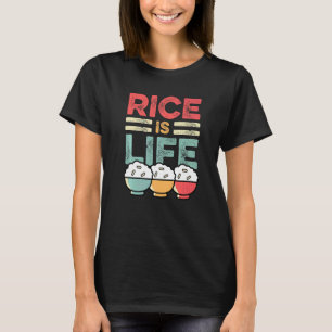 Camiseta O arroz é uma pessoa asiática ou chinesa viva
