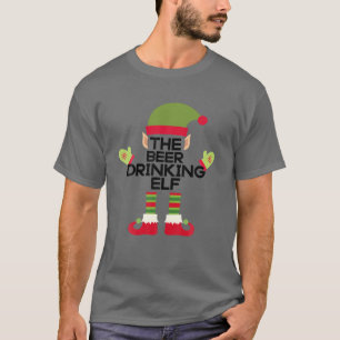 Camiseta O Artesanato Elf Beer Bebendo Brewery Engraçado C