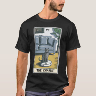 Camiseta O Aspirador Robô de Gato do Cartão de Tarot A Carr