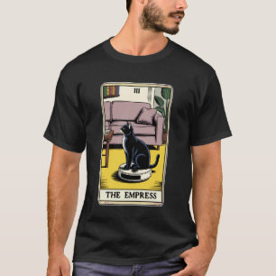 Camiseta O Aspirador Robô Gato do Cartão de Tarot da Impera
