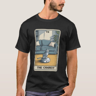 Camiseta O Aspirador Robô The Chariot Gato Divertido Tarot