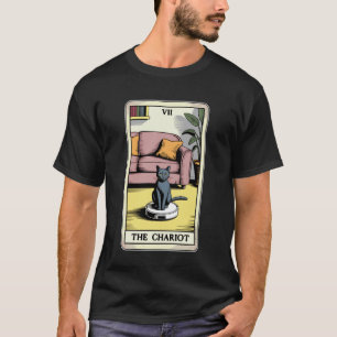 Camiseta O Aspirador Robô The Chariot Gato Divertido Tarot
