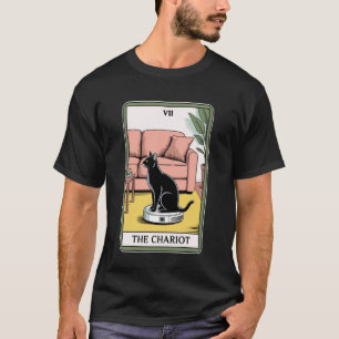Camiseta O Aspirador Robô The Chariot Gato Divertido Tarot 