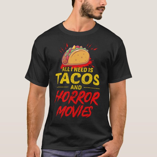 Camiseta O assassino serial do crime verdadeiro mostra taco (Frente)