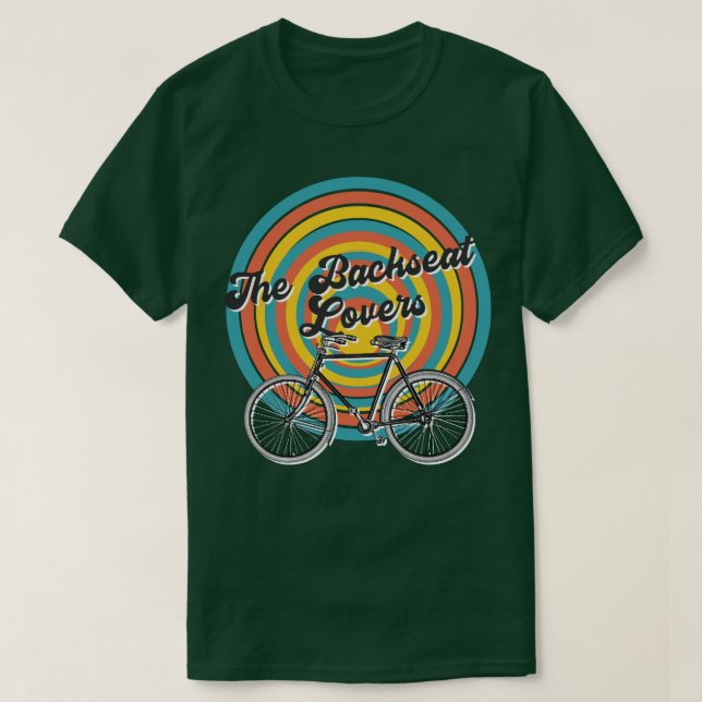 Camiseta O assento traseiro sobe no Design Indie Rock Vinta (Frente do Design)
