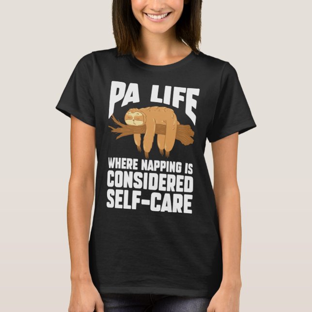 Camiseta O Assistente de Físico para Salvamento da Vida do  (Frente)