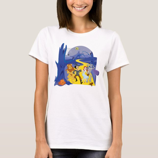 Camiseta O Assistente De Oz™ | Floresta Assombrada ao Hallo (Frente)