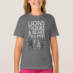Camiseta O Assistente De Oz™ Leões Tigres e Ursos Oh M